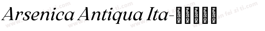 Arsenica Antiqua Ita字体转换